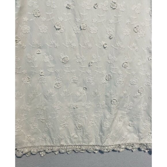 Zara Dress Womens Medium Ivory Crochet Lace Trim Open Back Cottagecore Fairy - Picture 5 of 9
